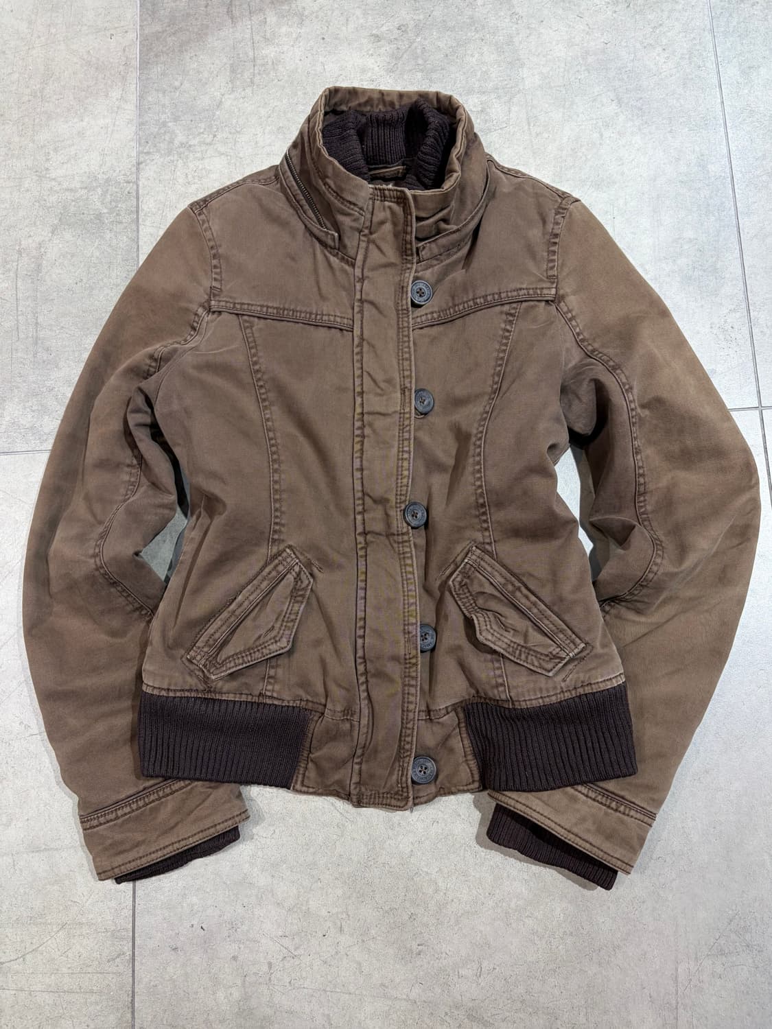 아베크롬비 초코 브라운 워크 자켓 상품이미지2