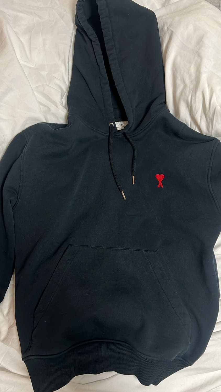 아미 스몰로고 하트 후드티 S 정품 상품이미지1