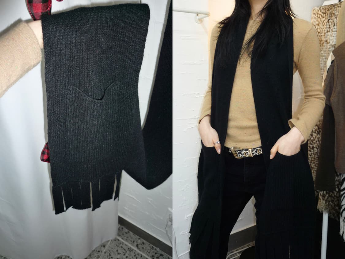 pocket black muffler 상품이미지1