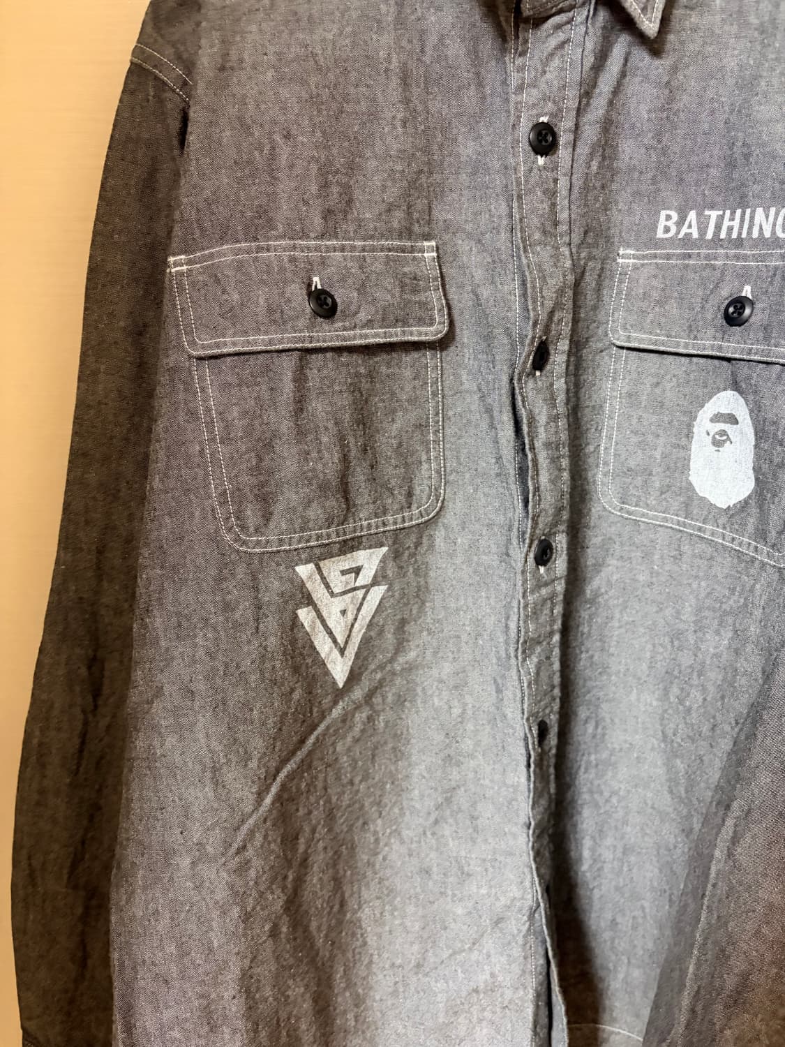 [L] 베이프 워크셔츠 상품이미지4