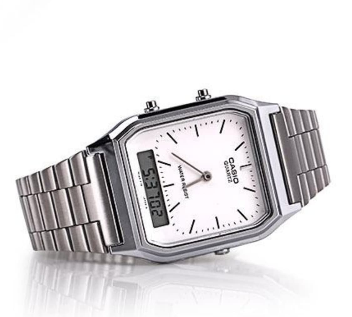 [카시오]남성 아나디지 프리버클시계 AQ-230A-7  상품이미지4