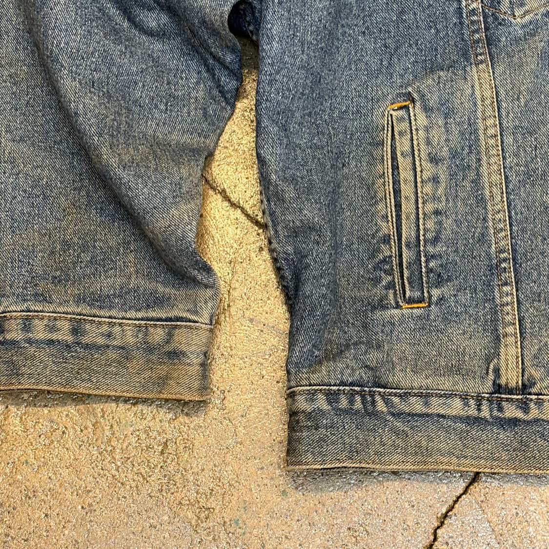 90s USA 빈티지 리바이스 트러커 안감체크 데님자켓 청자켓 상품이미지5