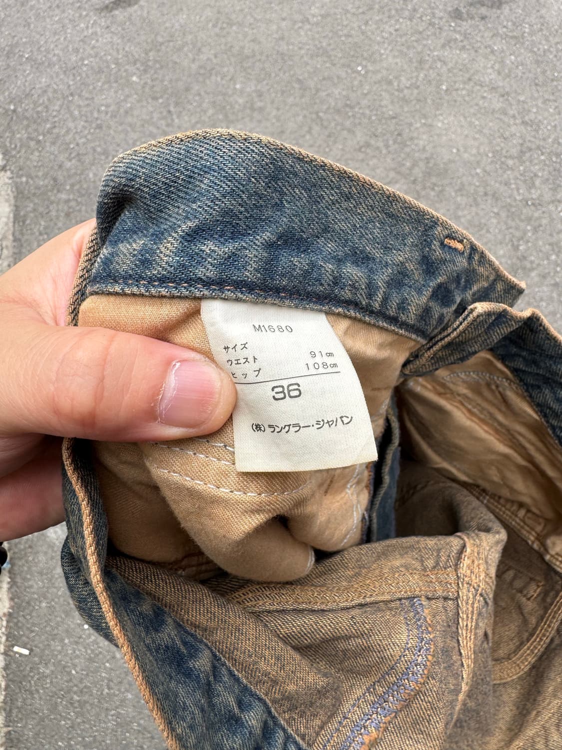 랭글러 모던 베이직 헤비워싱 루즈핏 데님팬츠 상품이미지8