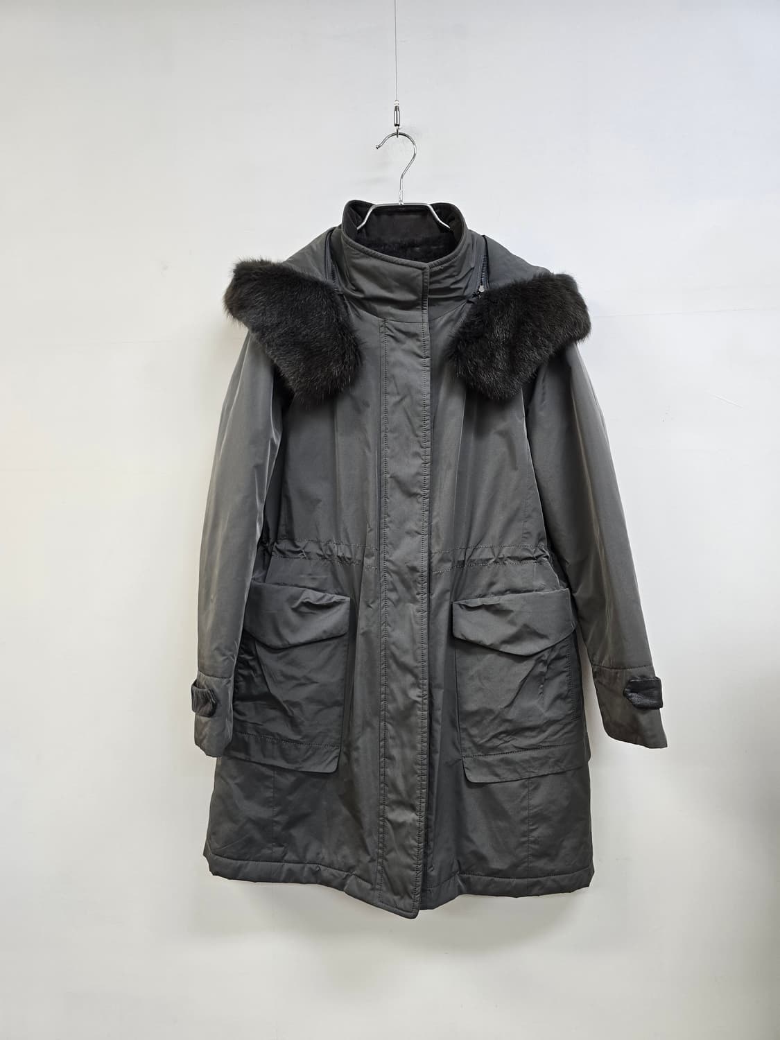 쁘렝땅 토끼털 안감 머스크렛퍼 패딩 상품이미지2