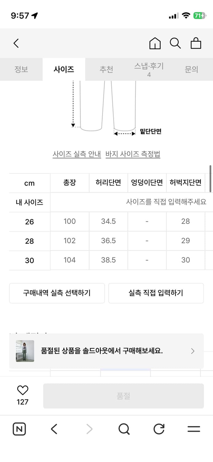 스탠다드 핏 데님 팬츠 (Jade Green) 상품이미지5