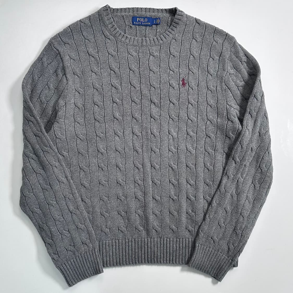 폴로 랄프로렌 그레이 케이블 니트  상품이미지1