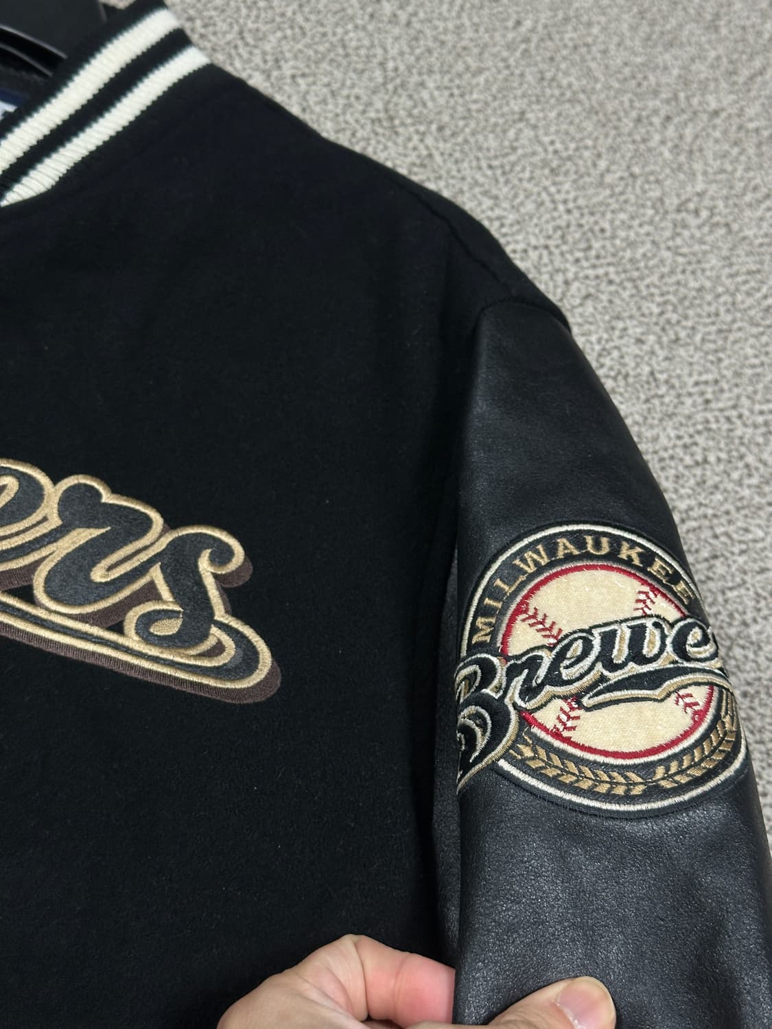 MLB 밀워키 브루어스 바시티자켓 M 상품이미지3