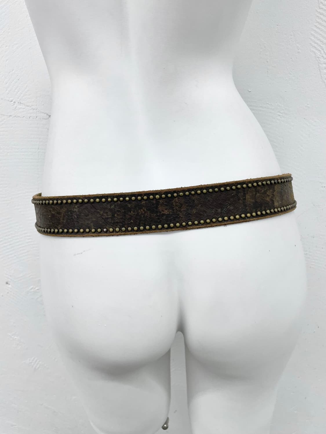 리얼레더 웨스턴 스터드 버클 벨트 상품이미지4
