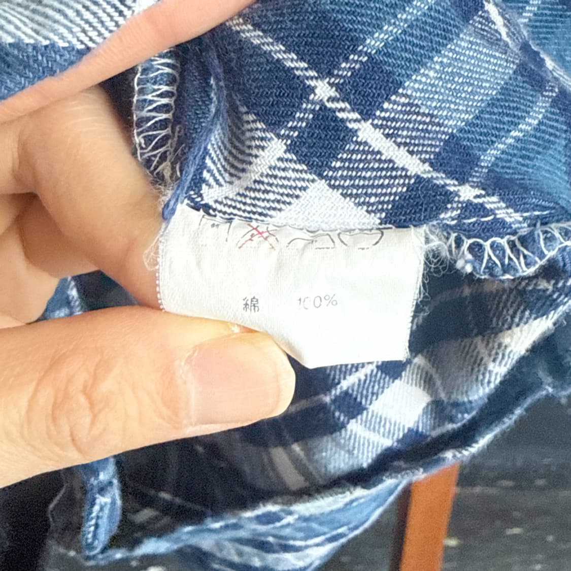 블루 코티지 체크 원피스 상품이미지7