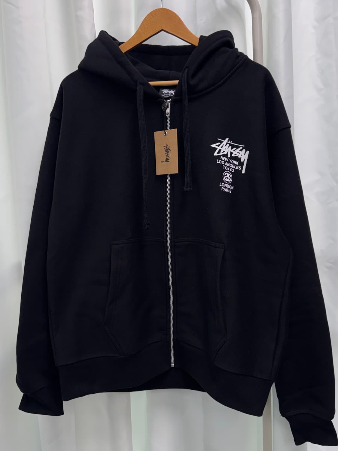 (새상품) 스투시 월드투어 후드집업  상품이미지2