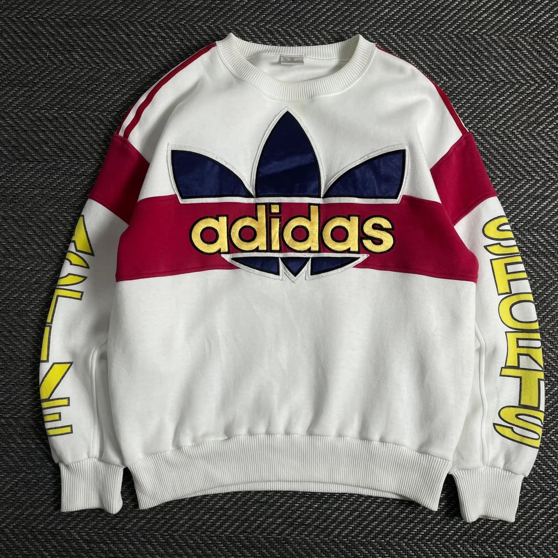 90s 아디다스 빅로고 레트로 박시핏 스웻 셔츠o 3842 상품이미지1