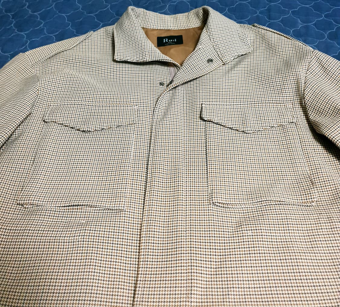 루이리치 깅엄 트러커 자켓 브라운 (XL). 상품이미지2