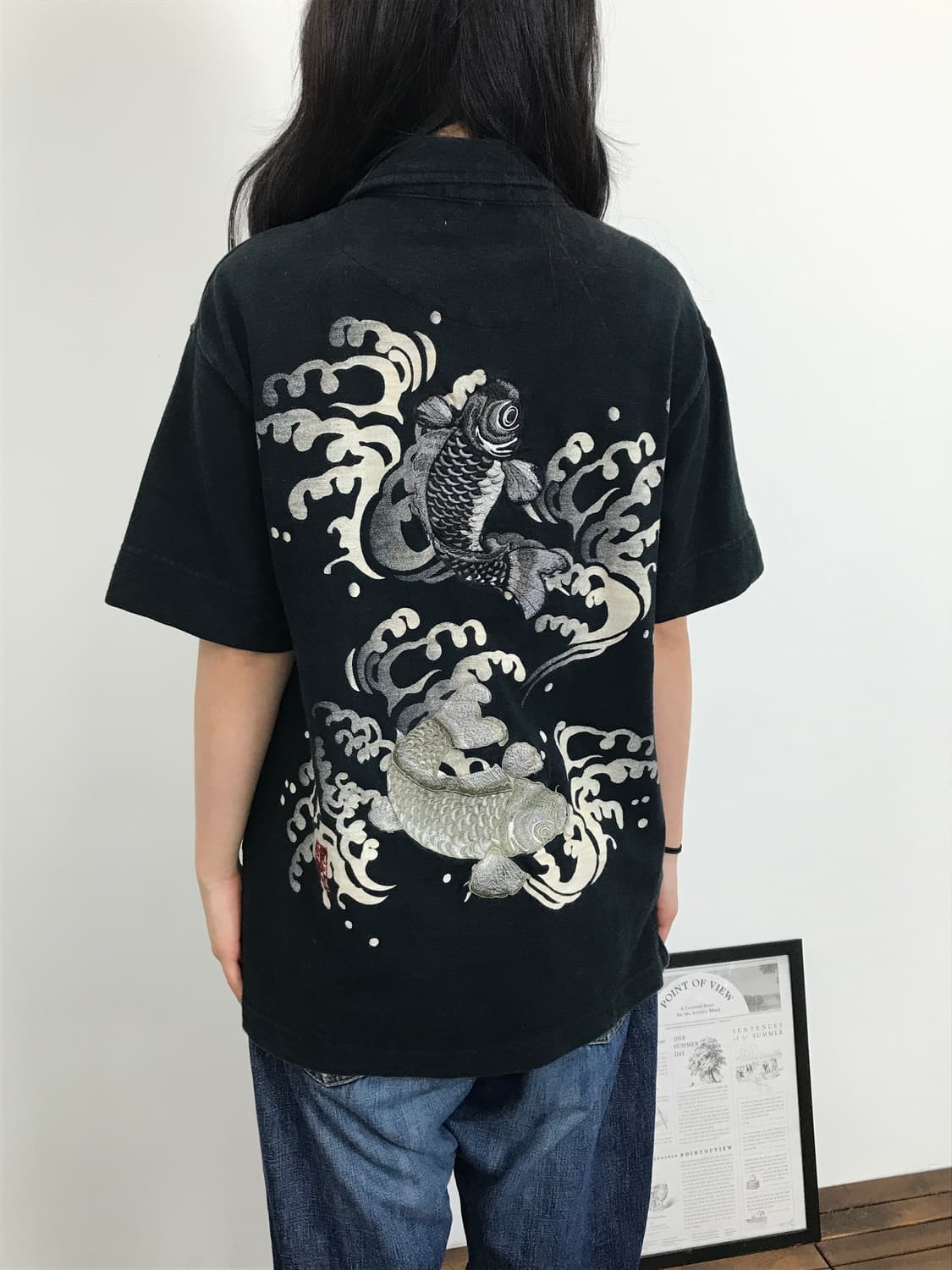 Karakuri Tamashii Koi Wave Shirt 상품이미지2