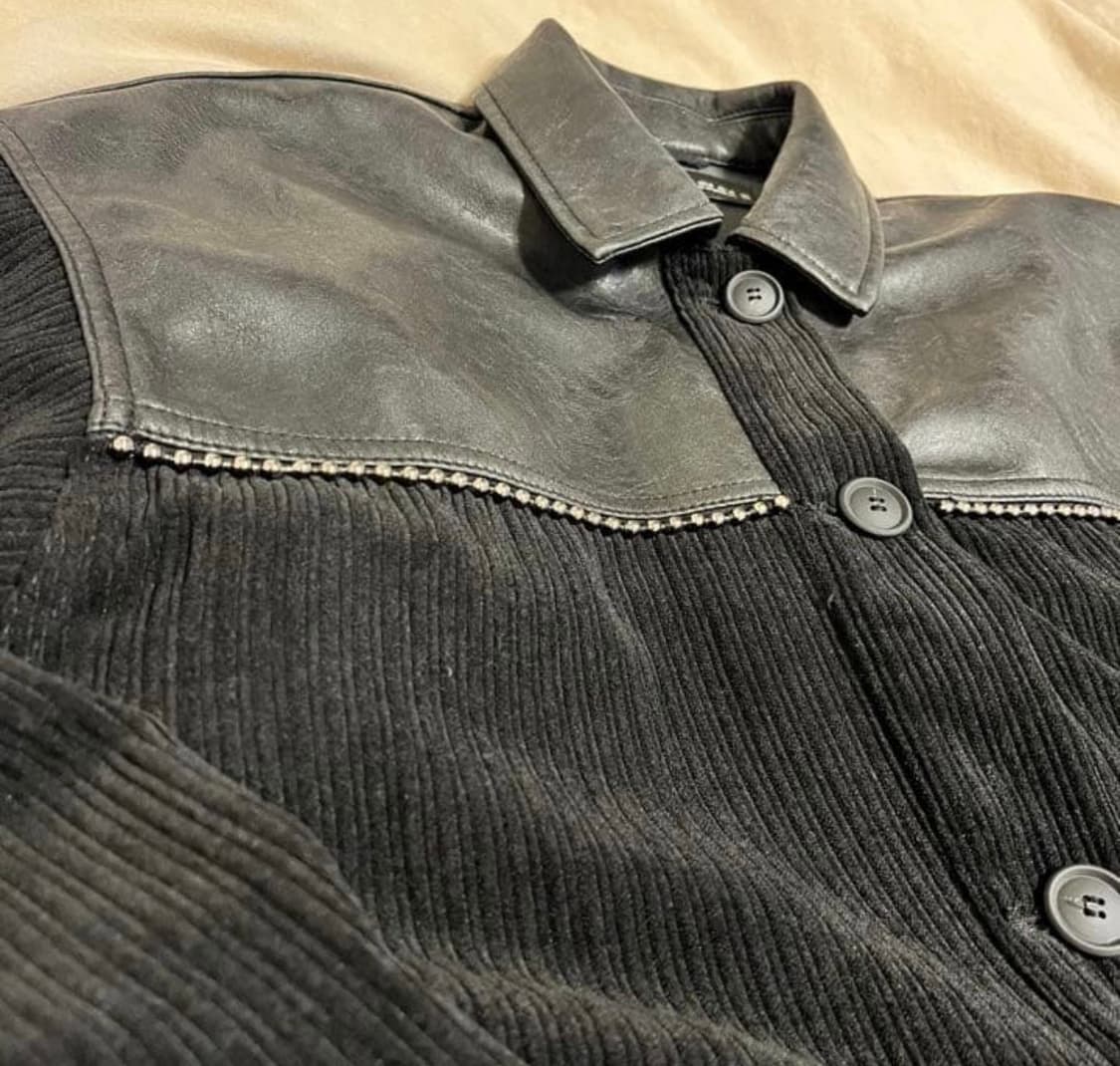 자라 레더 자켓 / 자라 코듀로이 레더 자켓 / 자라 가죽 자켓 상품이미지6