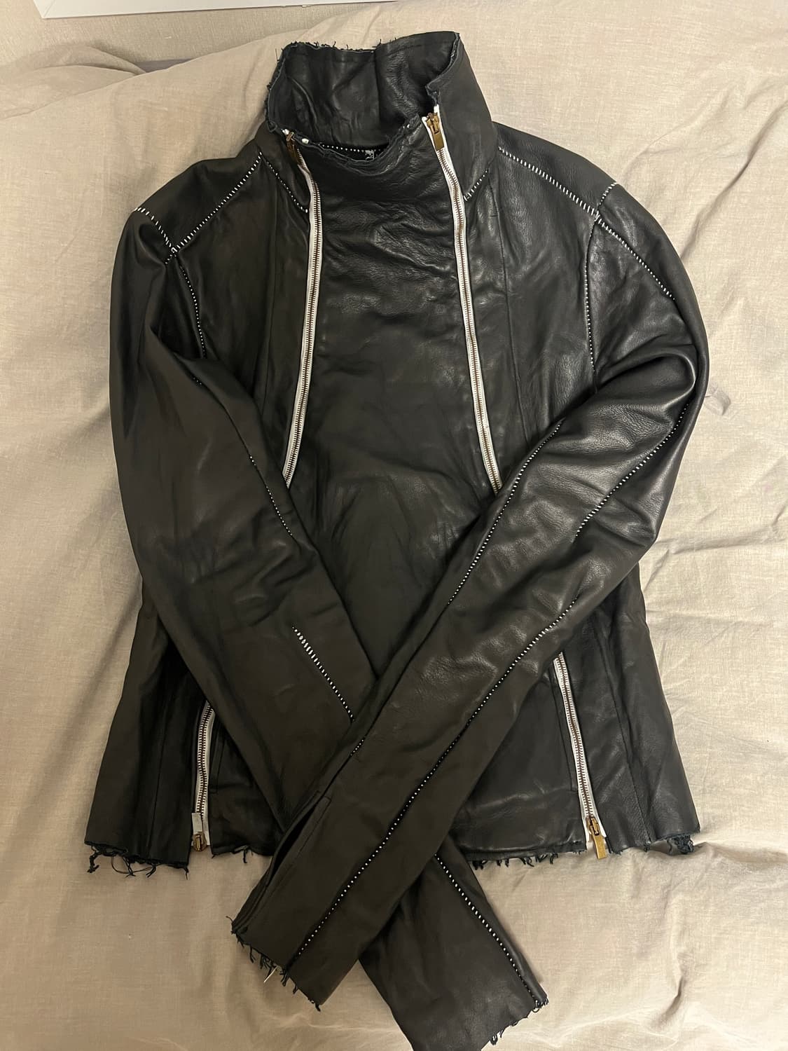 TYPE III HIGH NECK LEATHER JACKET 상품이미지6