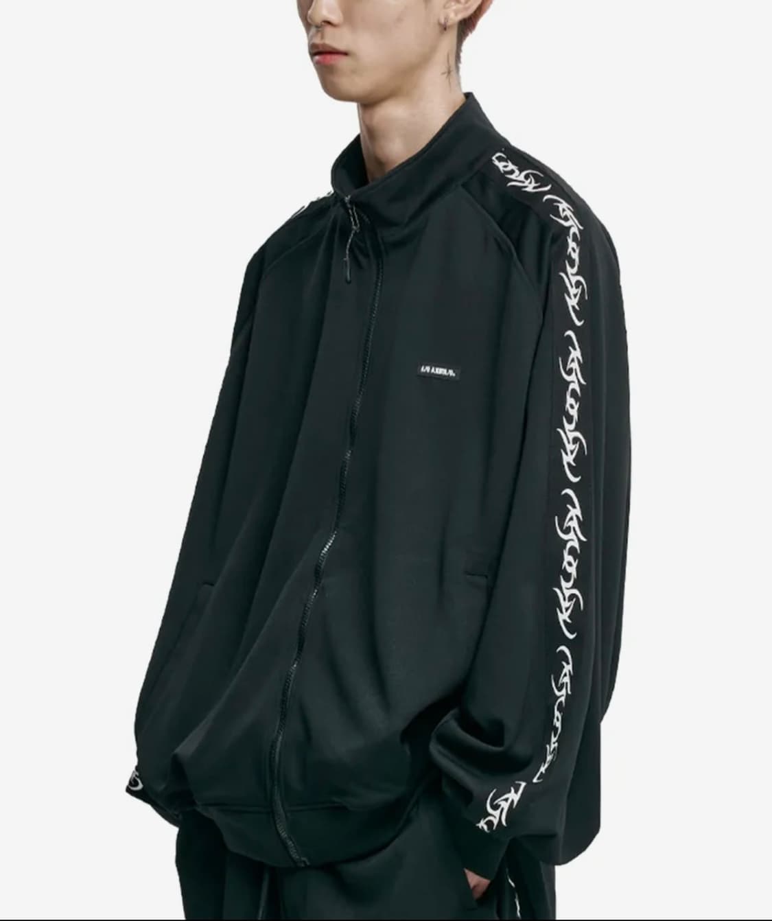 아조바이아조 랭글런 트랙 자켓/원턱 트랙 팬츠 셋업 XL(소코년 착용) 상품이미지3