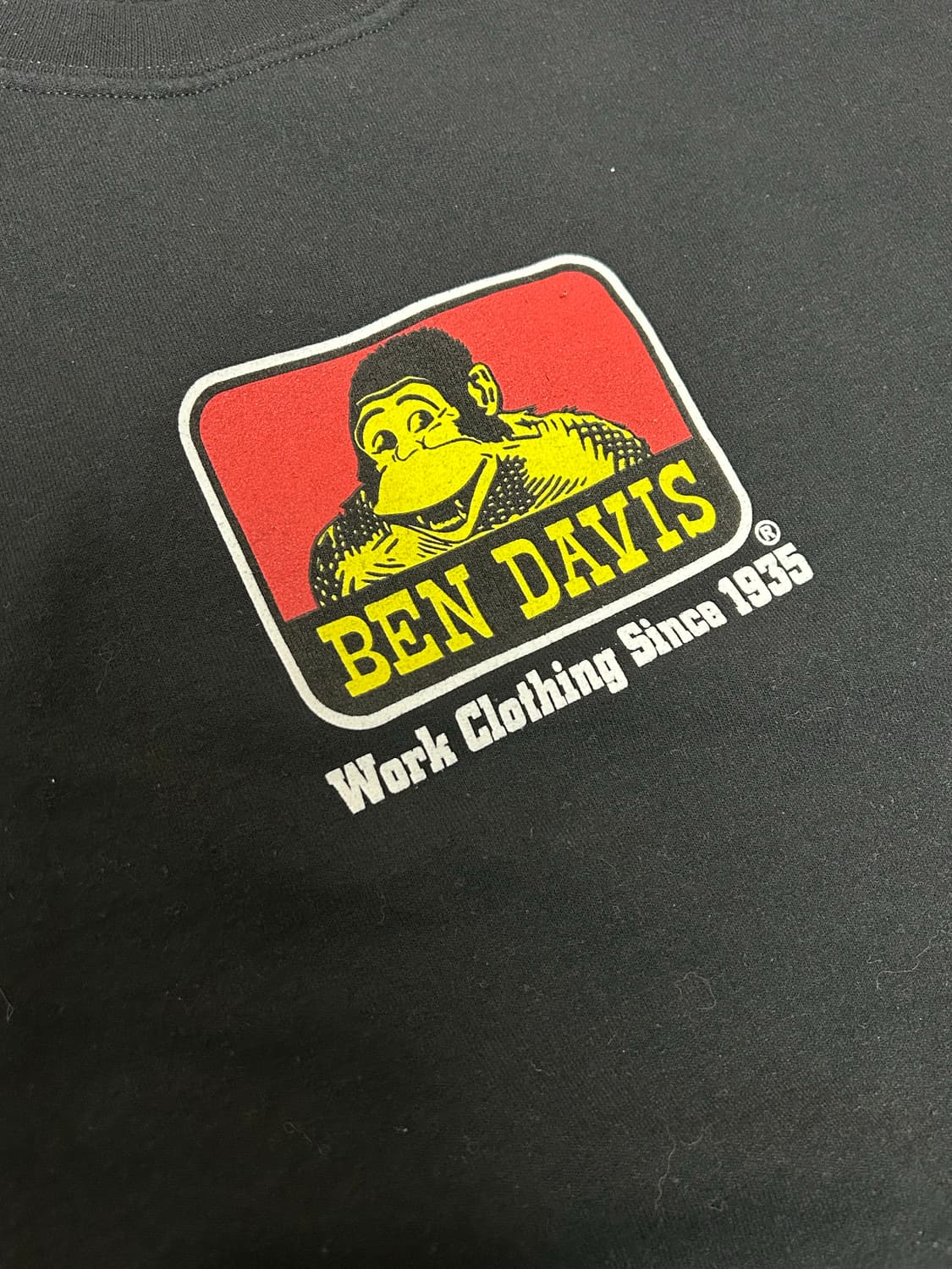 (실사이즈 L)벤데이비스 프린팅 블랙 스웻셔츠 MTM 상품이미지4