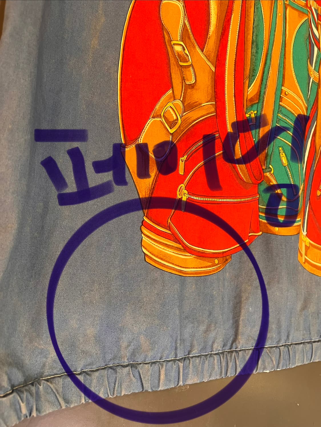 90년대 폴로 랄프로렌 골프백 그래픽 자켓 (한국 일경물산 제작) 상품이미지6