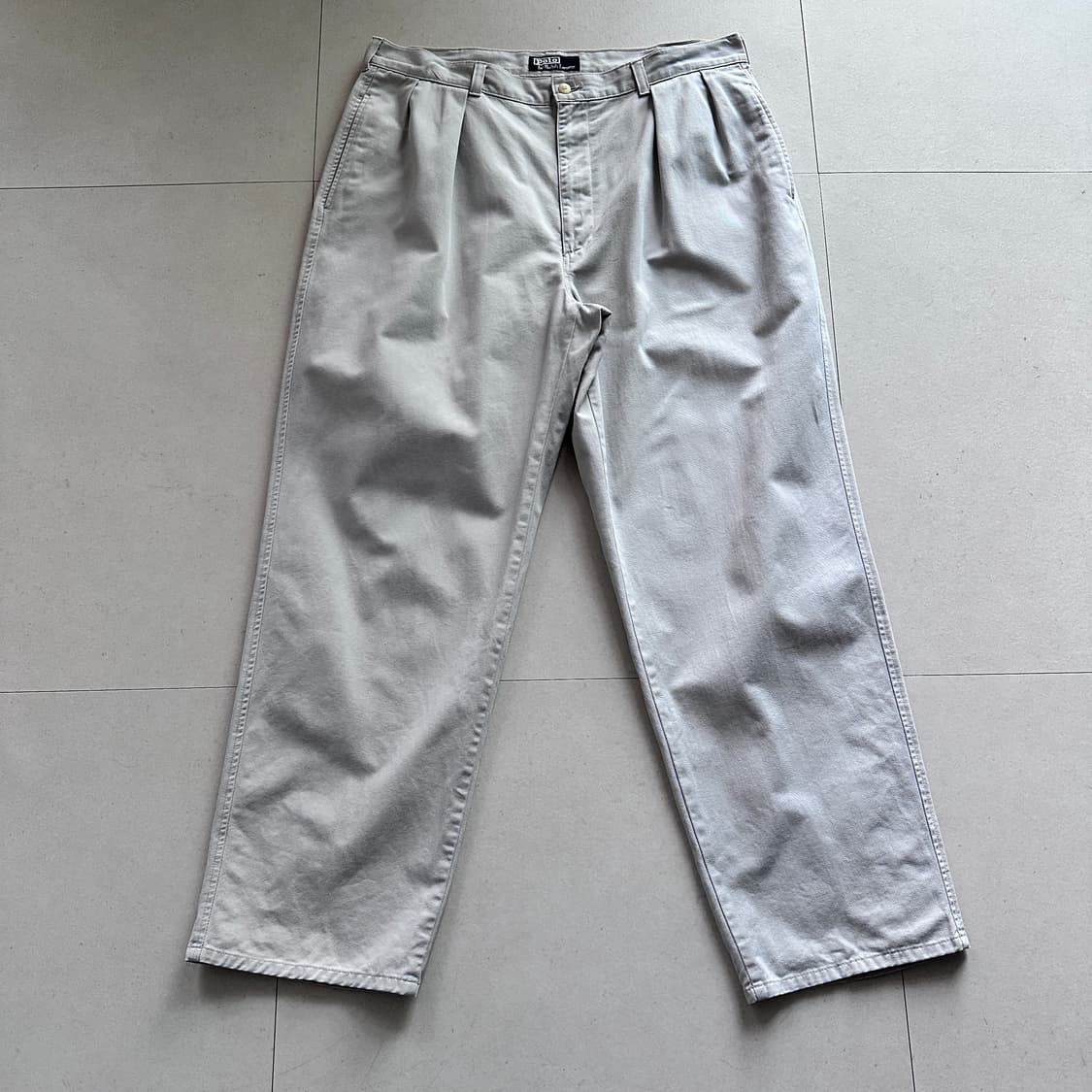 90s 폴로 랄프로렌 어센틱 사각탭 투턱 치노팬츠 36 상품이미지2