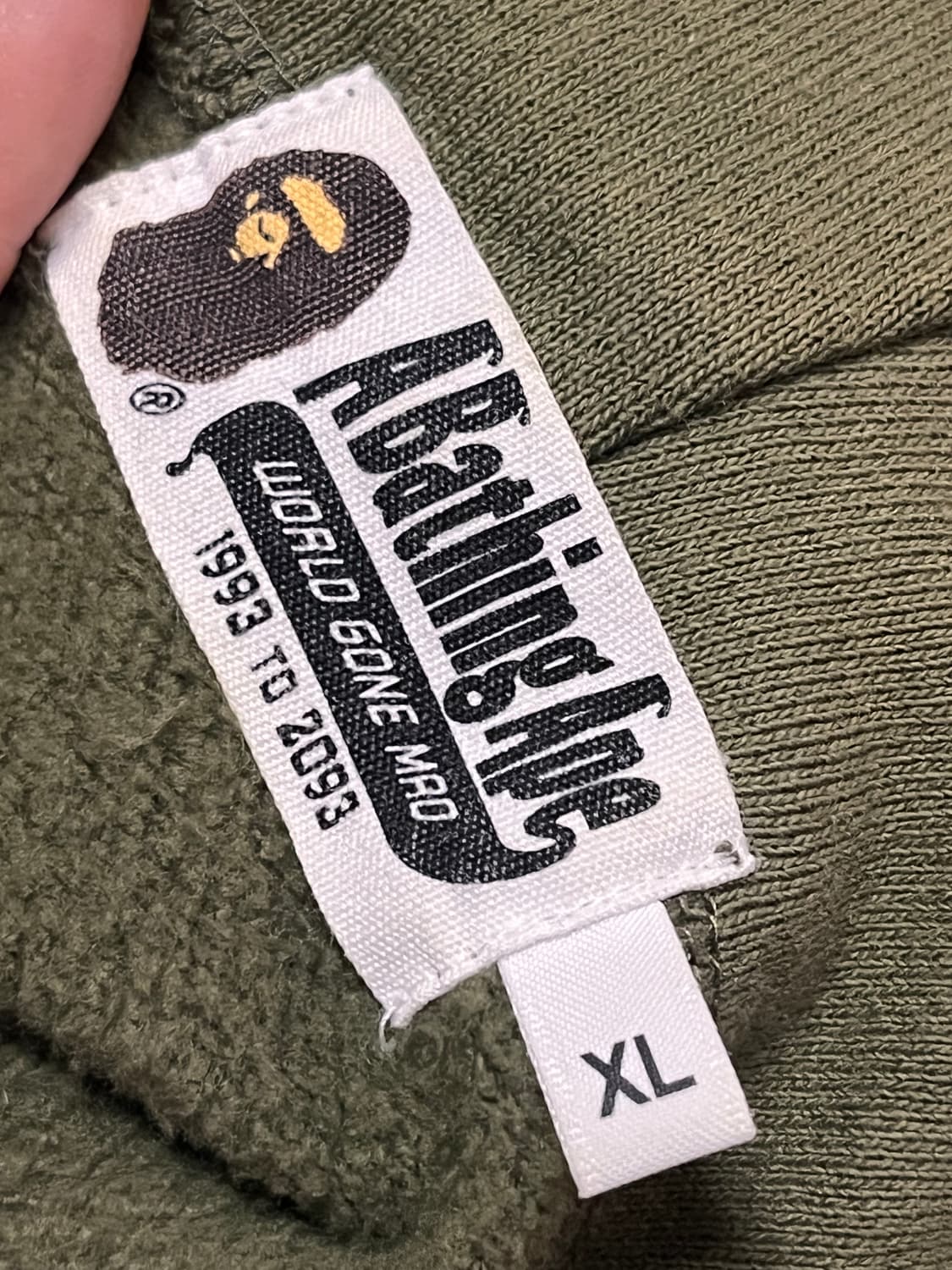 베이프 올리브 녹계 샤크 후드집업  상품이미지3