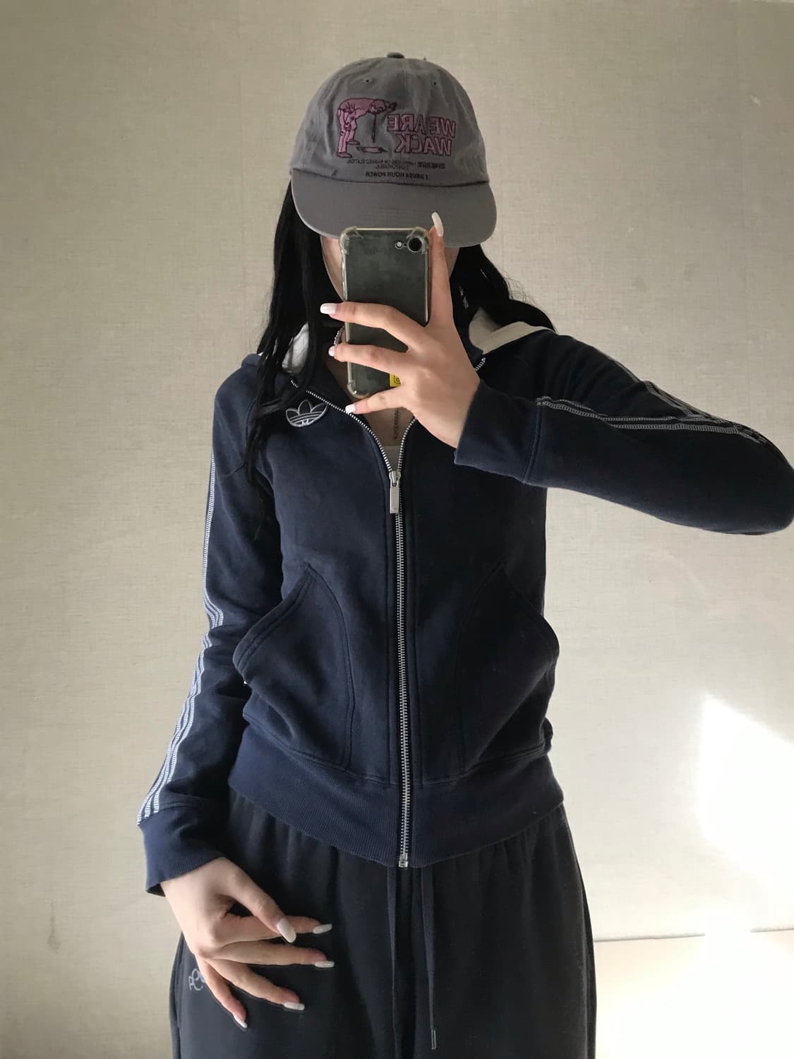 아디다스 네이비 파이어버드 후드집업 상품이미지2