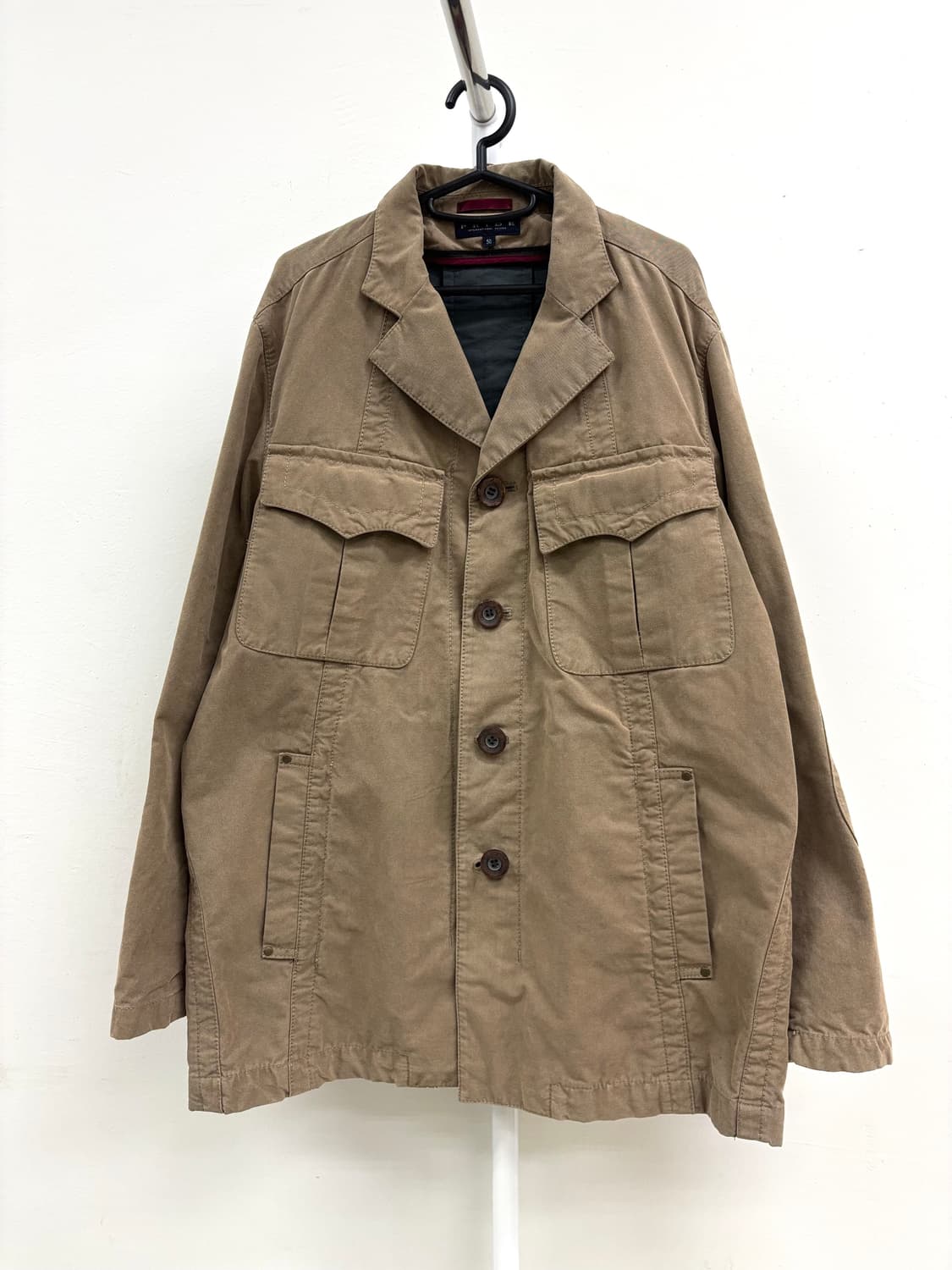 빈티지 베이지 브라운 오버핏 자켓 상품이미지6