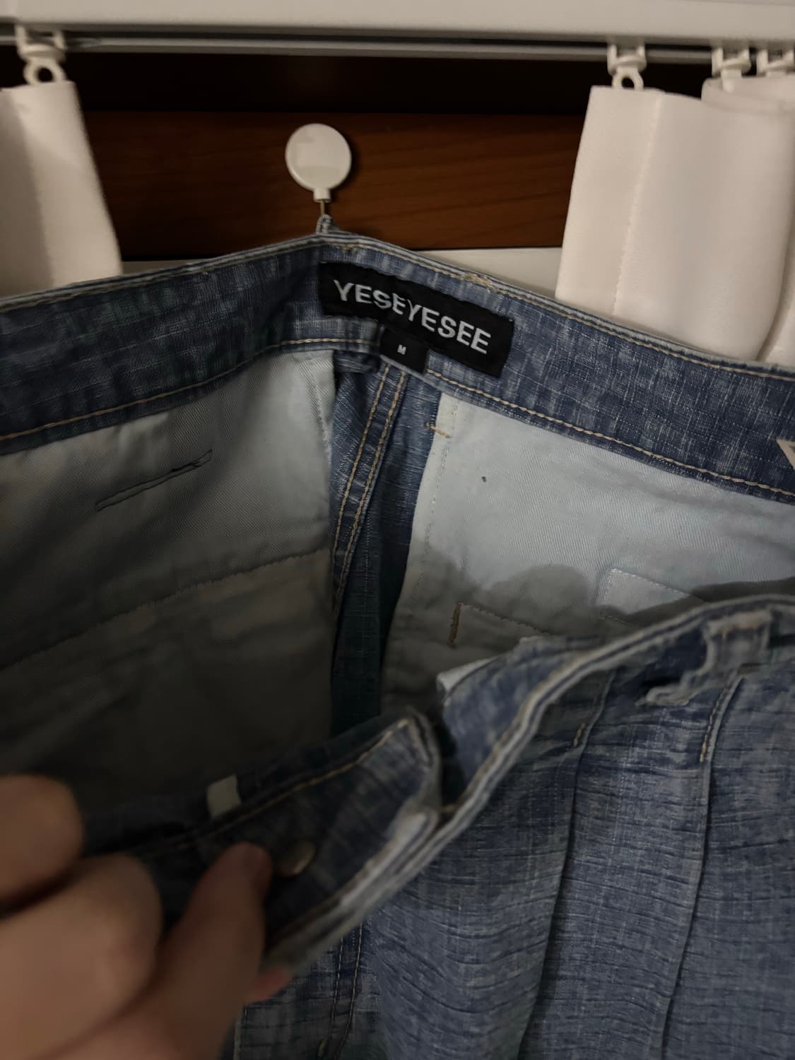 예스아이씨 서지수 착용 연청 데님 팬츠 상품이미지7