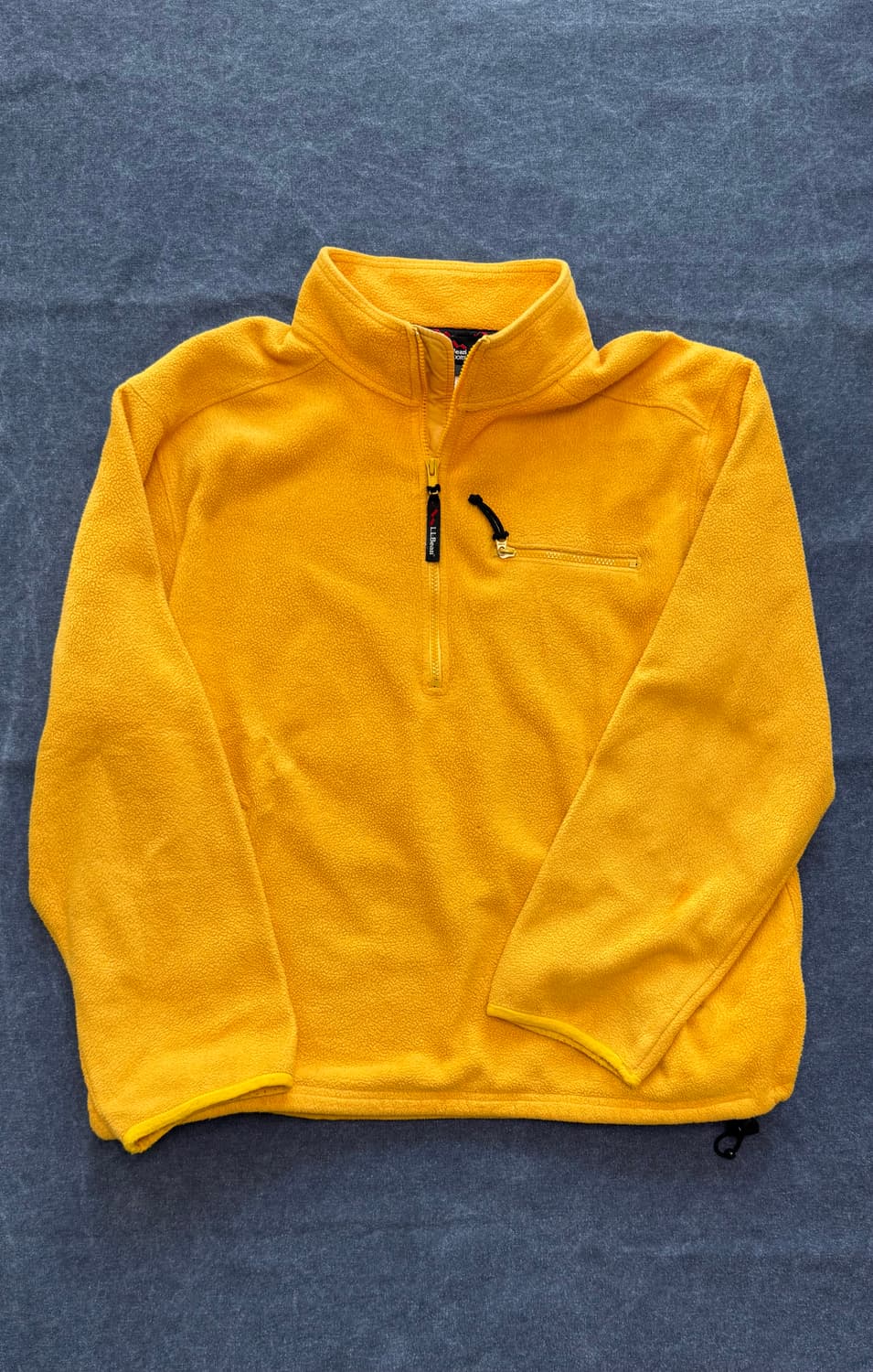 (L) 80s 엘엘빈 헤비 플리스 풀오버 옐로우 상품이미지1