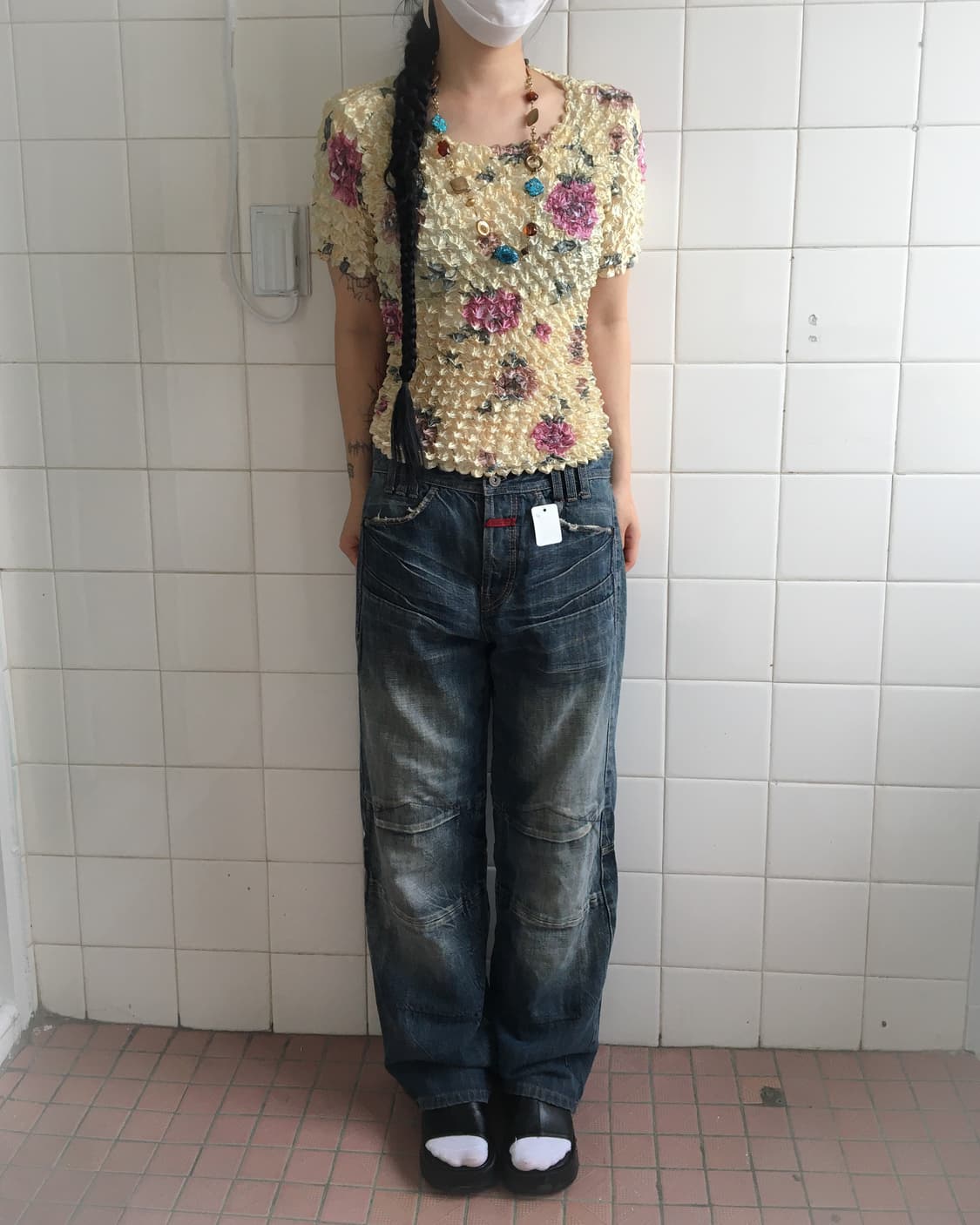 Pleats popcorn top 상품이미지5