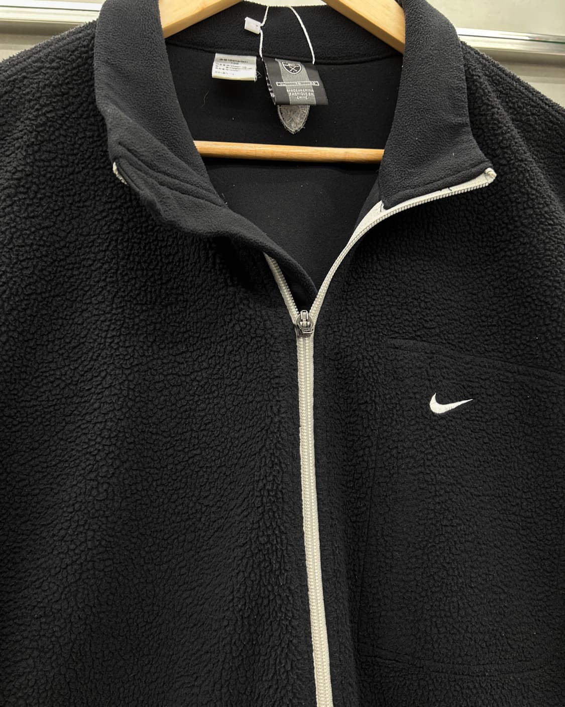 나이키 00s 솔로 스우시 폴라텍 플리스 자켓 블랙 상품이미지3