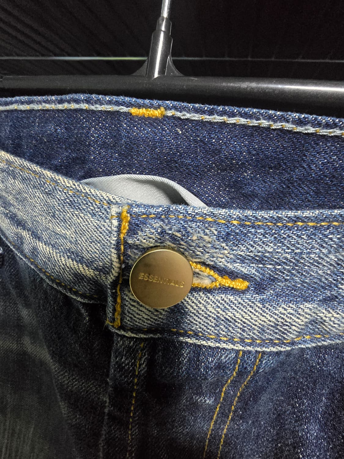 에센셜 데님 진 디스트레스드 인디고 34사이즈 상품이미지5