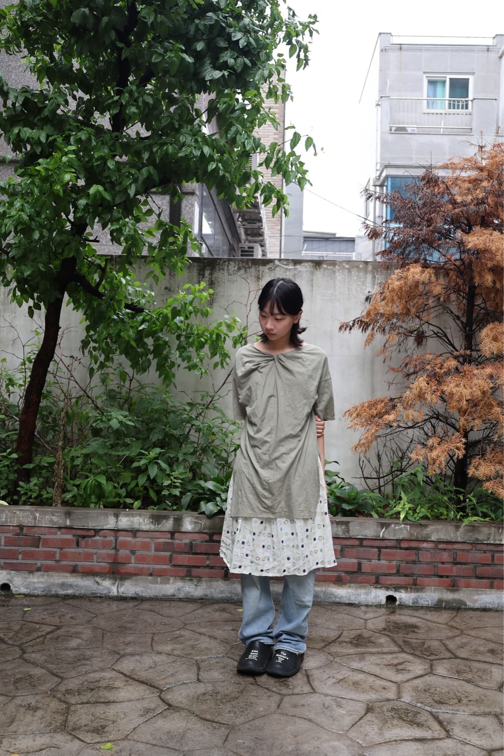 moss twisted top (khaki) 상품이미지5