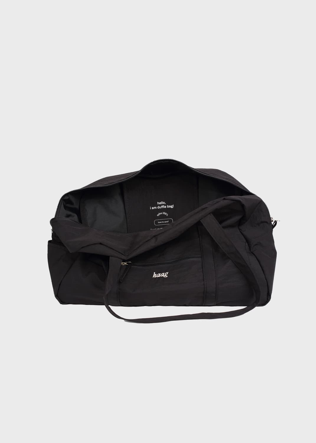 헤이그 더플 백 블랙 haag duffel bag black 상품이미지3