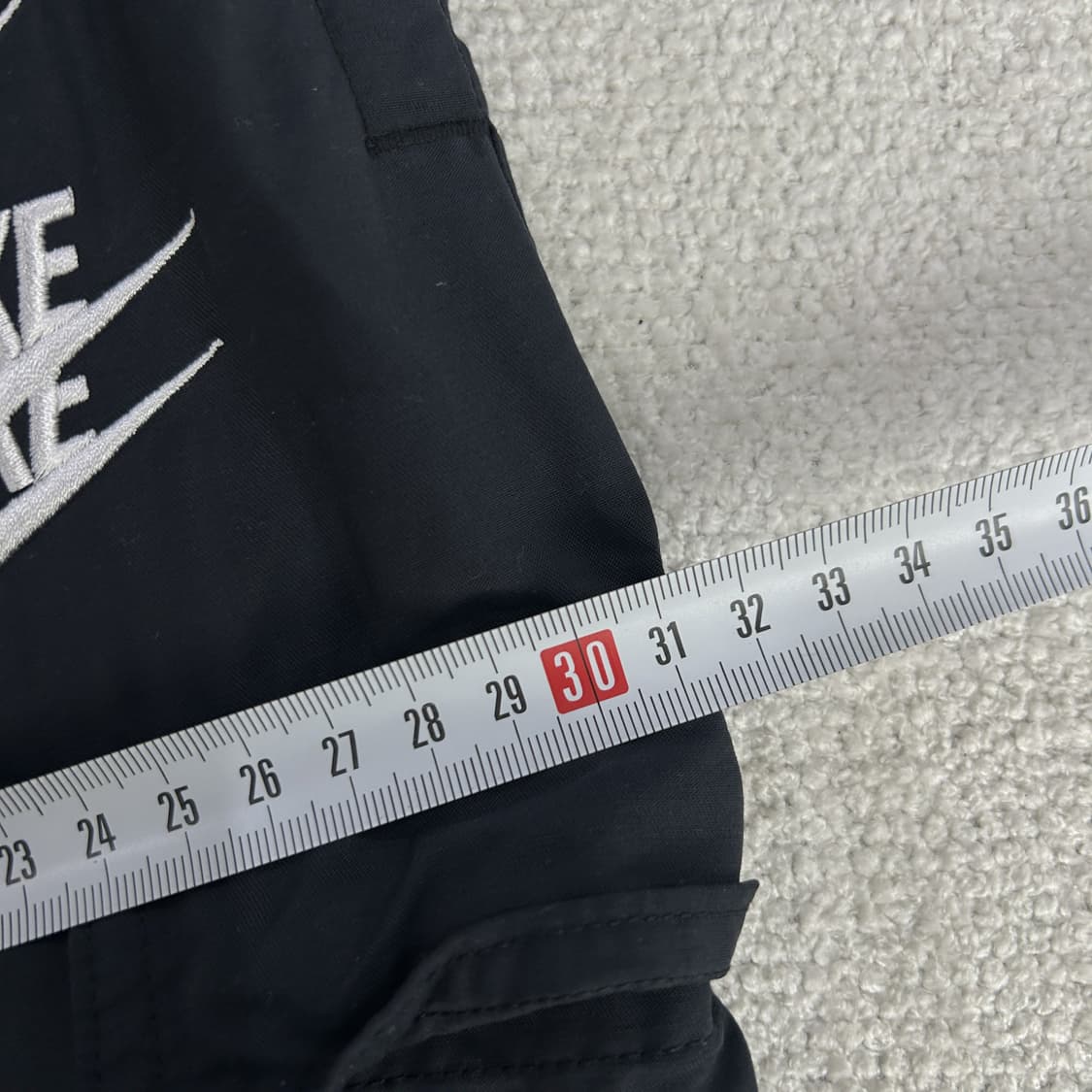 나이키 더블 스우시 카고 트레이닝 바지 블랙 m 상품이미지6