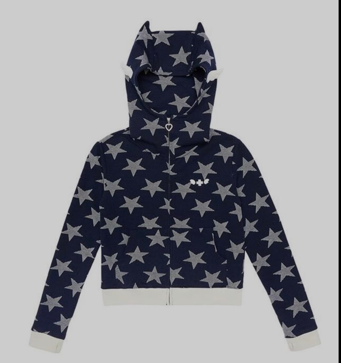 클럿스튜디오 엔젤 오브 스타 윙 후드집업 네이비 상품이미지1