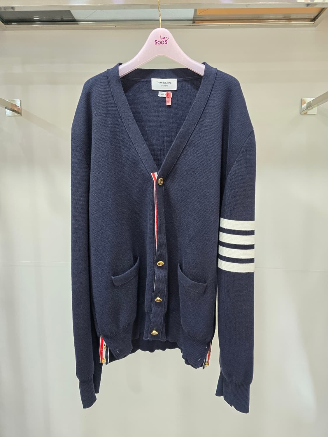 [정품/5사이즈] 톰브라운 네이비 가디건 상품이미지1