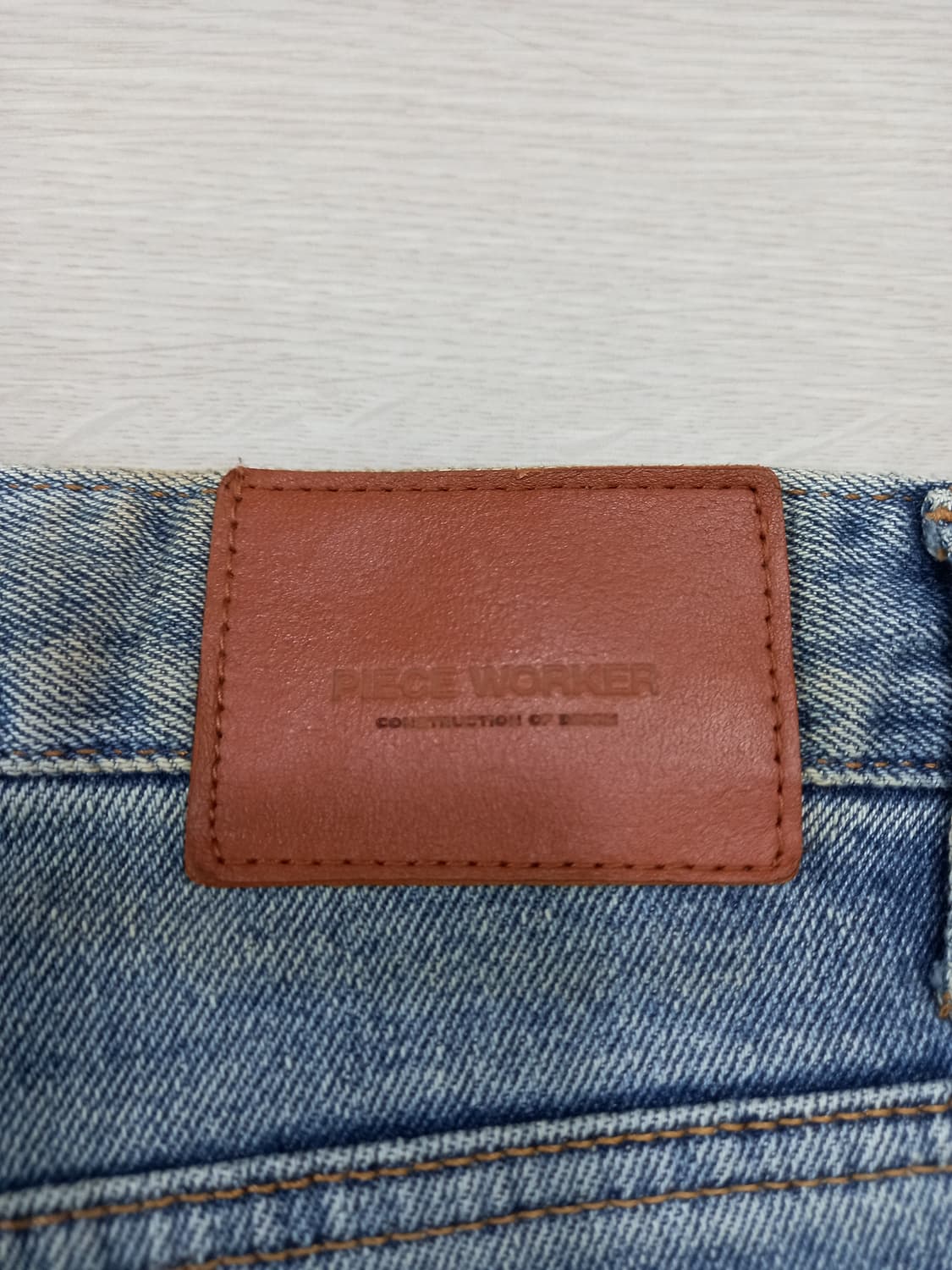 31 PIECE WORKER 워싱 스판 슬림일자진 31-452 상품이미지5