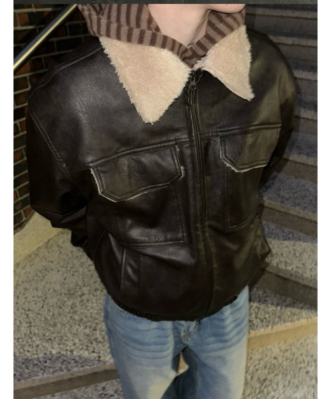 레더 무스탕 상품이미지1