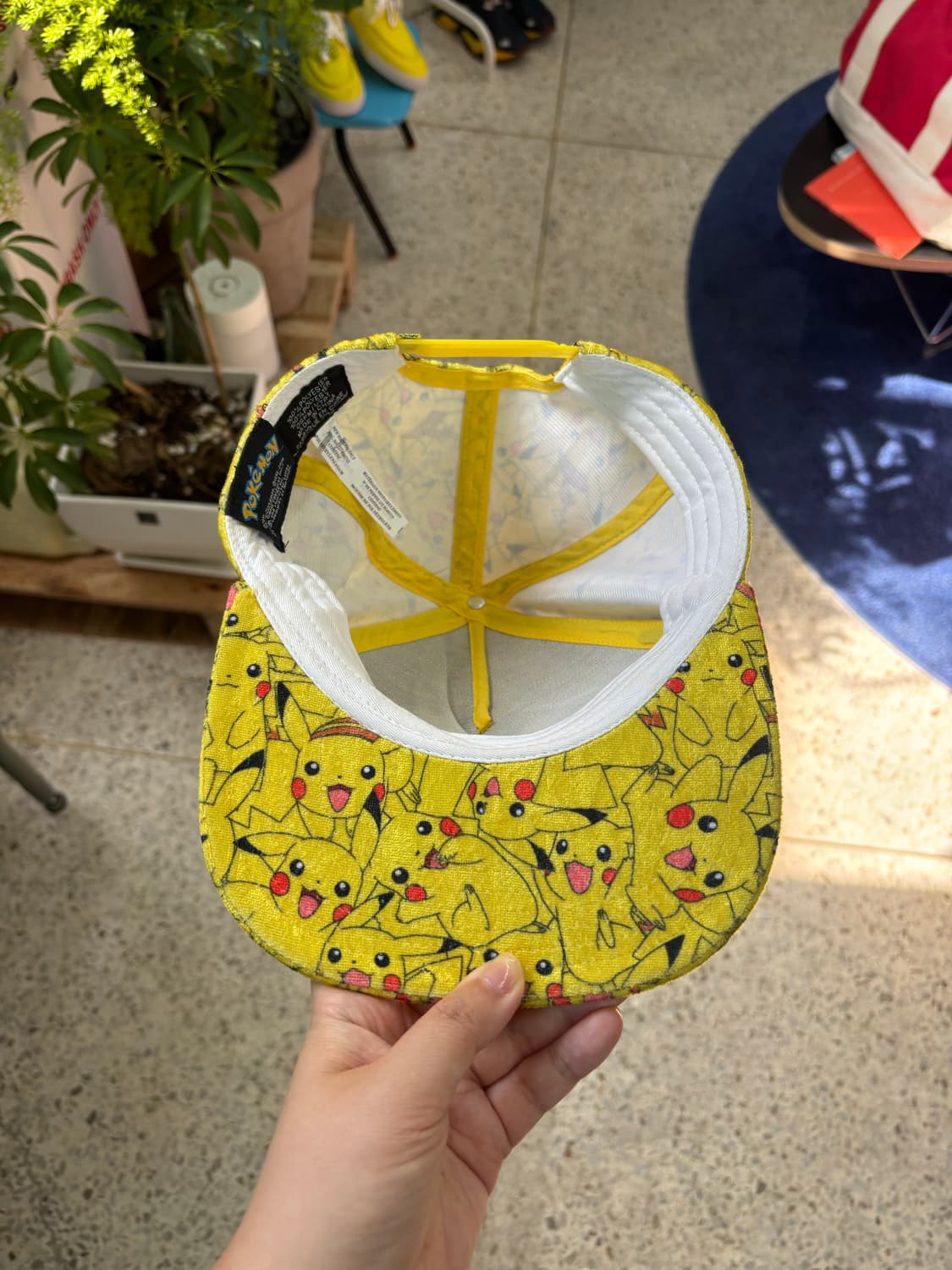 Vintage Poketmon Pikachu Velvet Cap 상품이미지4