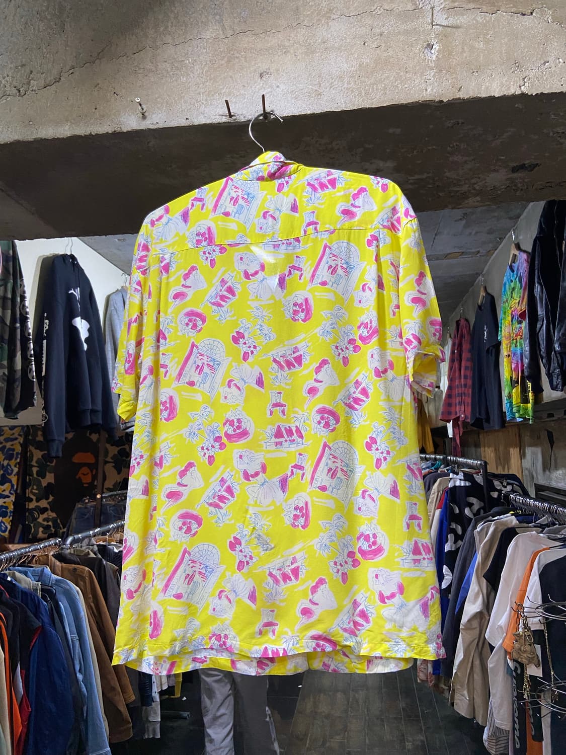 90s Christian Dior 크리스찬 디올 여성 하와이안 셔츠 상품이미지4