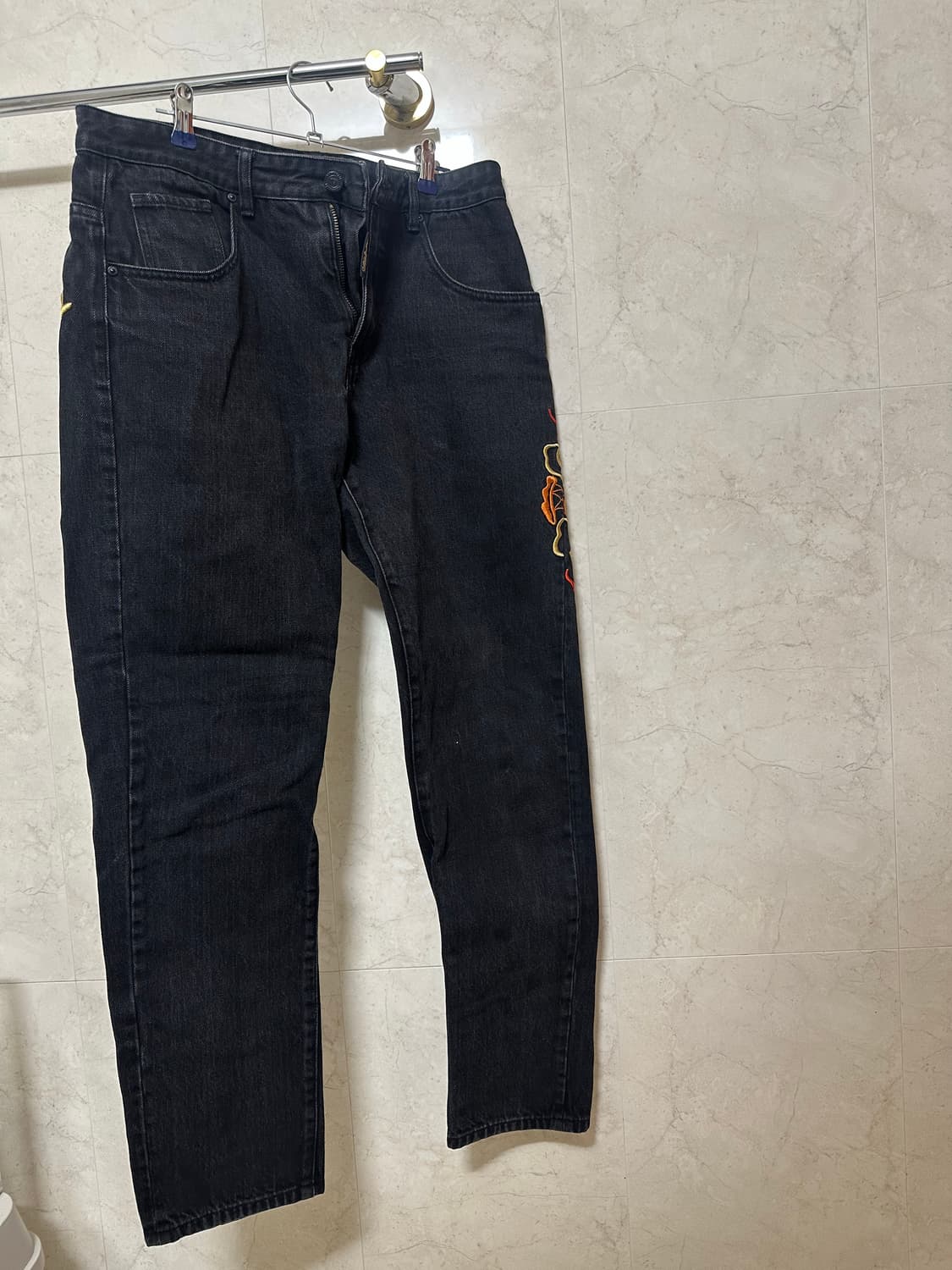 오리엔탈 빈티지 용자수 블랙 진 29-31 상품이미지2