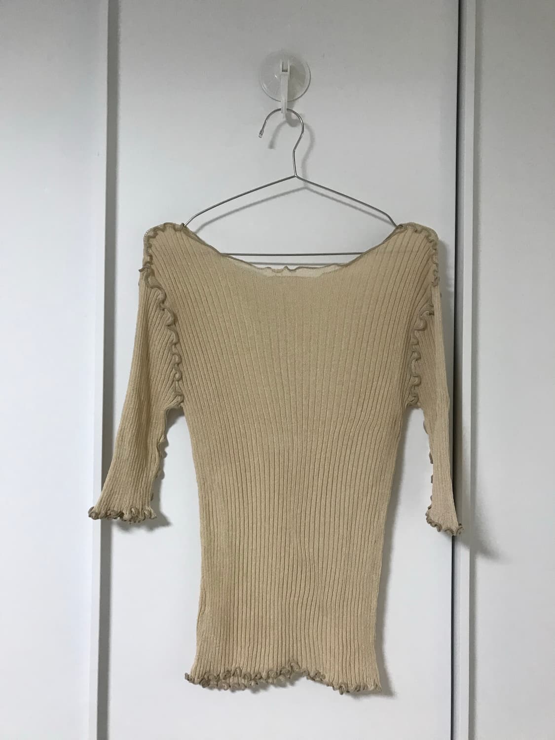 vintage beige frill top 상품이미지10