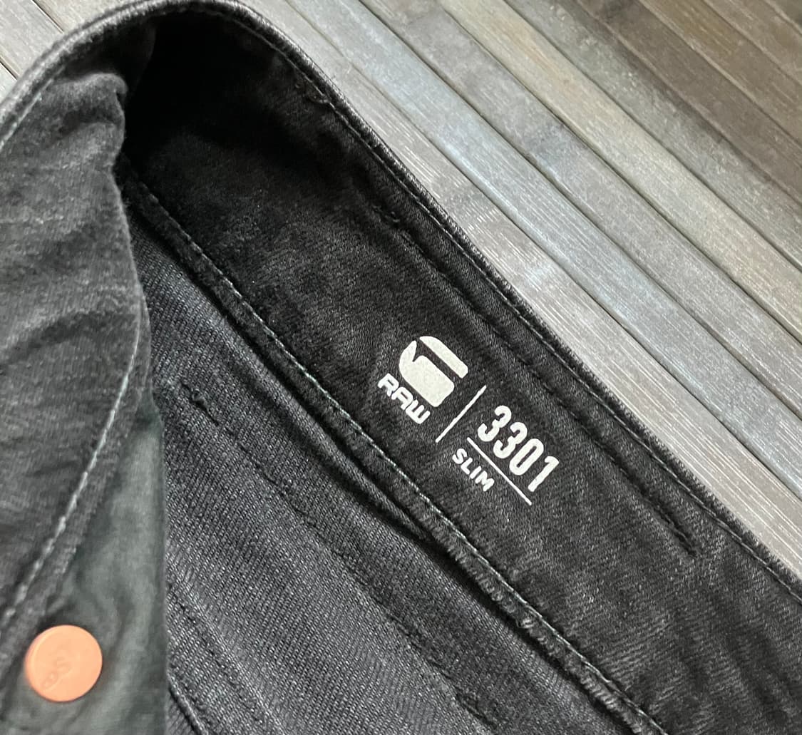 Slim restored black denim  상품이미지4