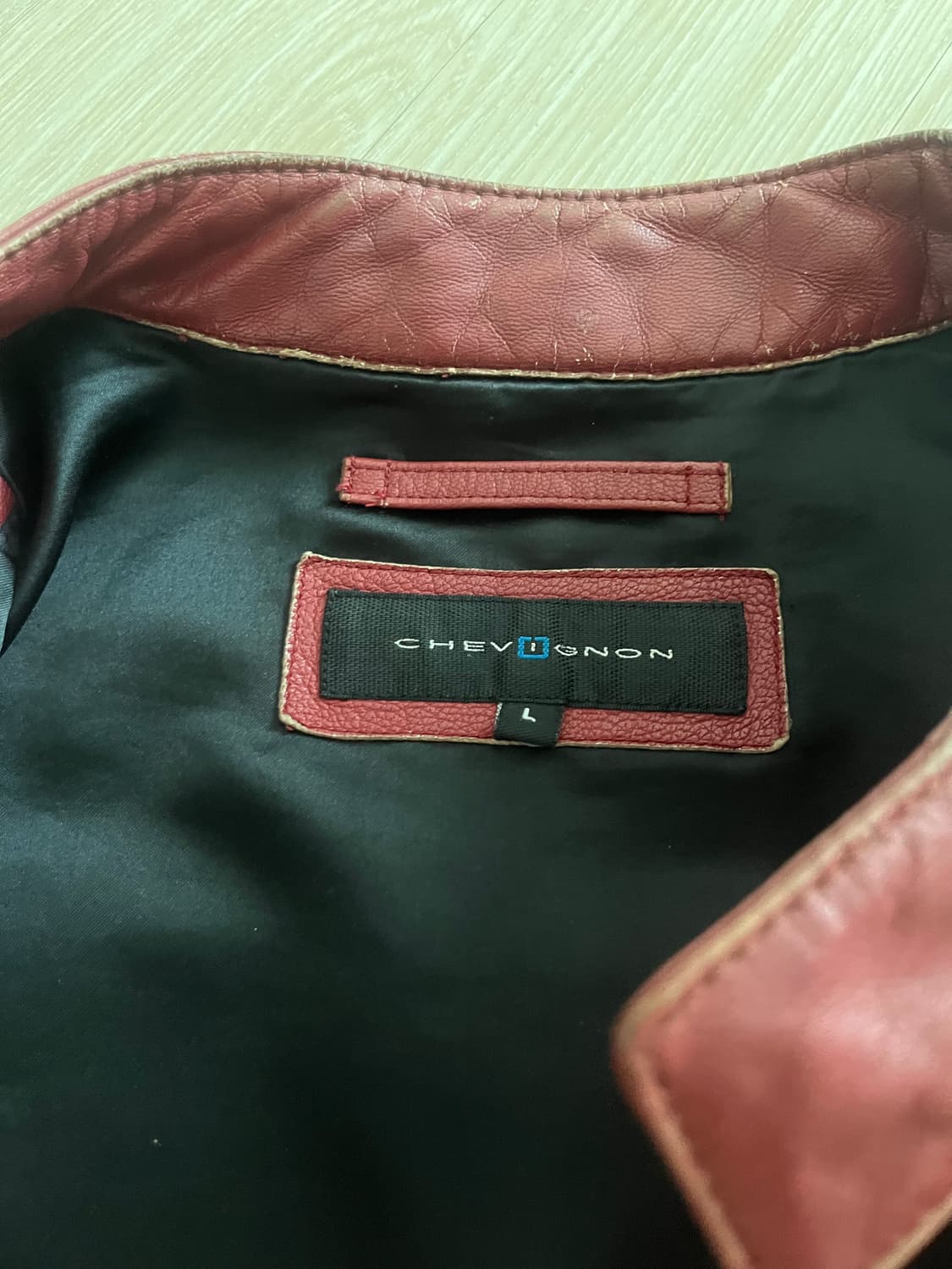 쉐비뇽 가죽자켓  상품이미지3