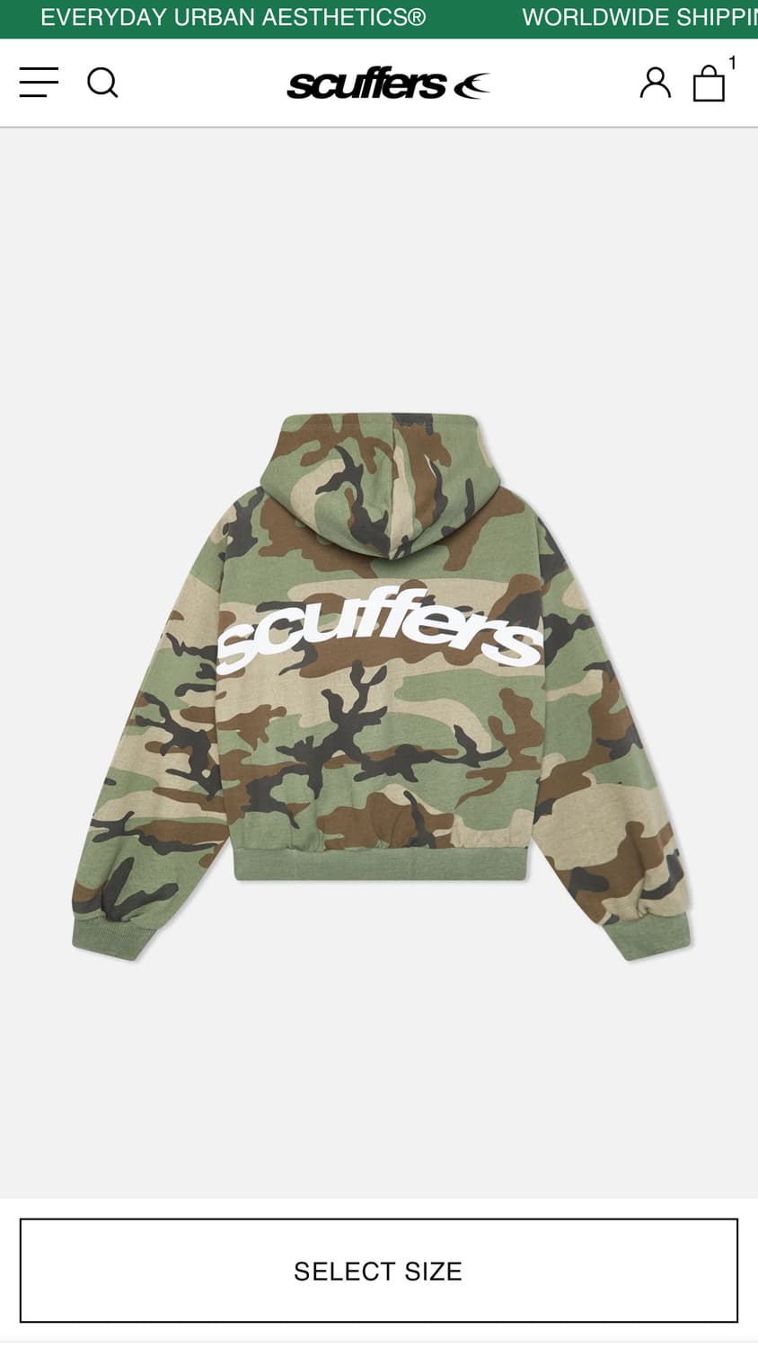 Scuffers 카모 후디 상품이미지1