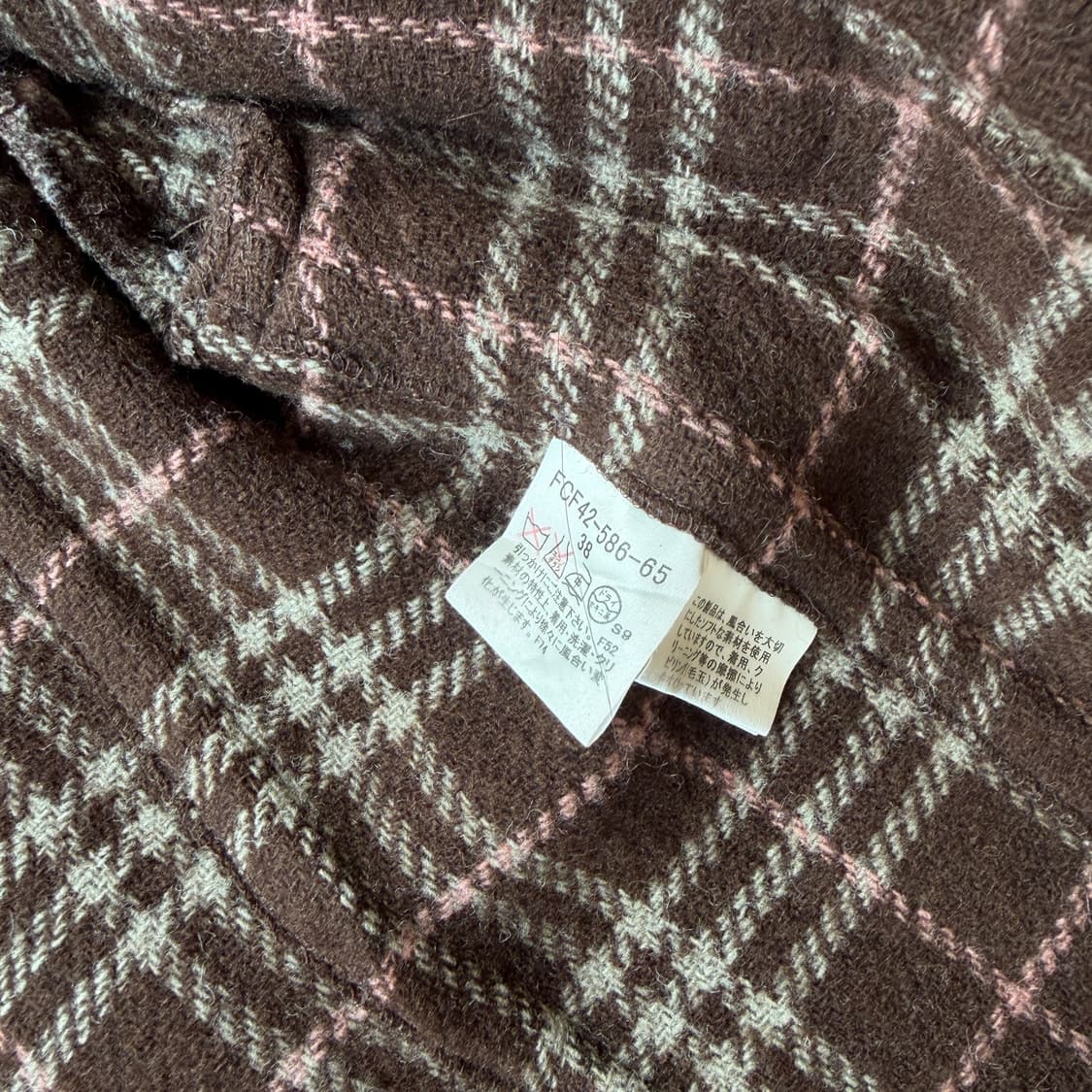 버버리 블루라벨 브라운 울 자켓 상품이미지8