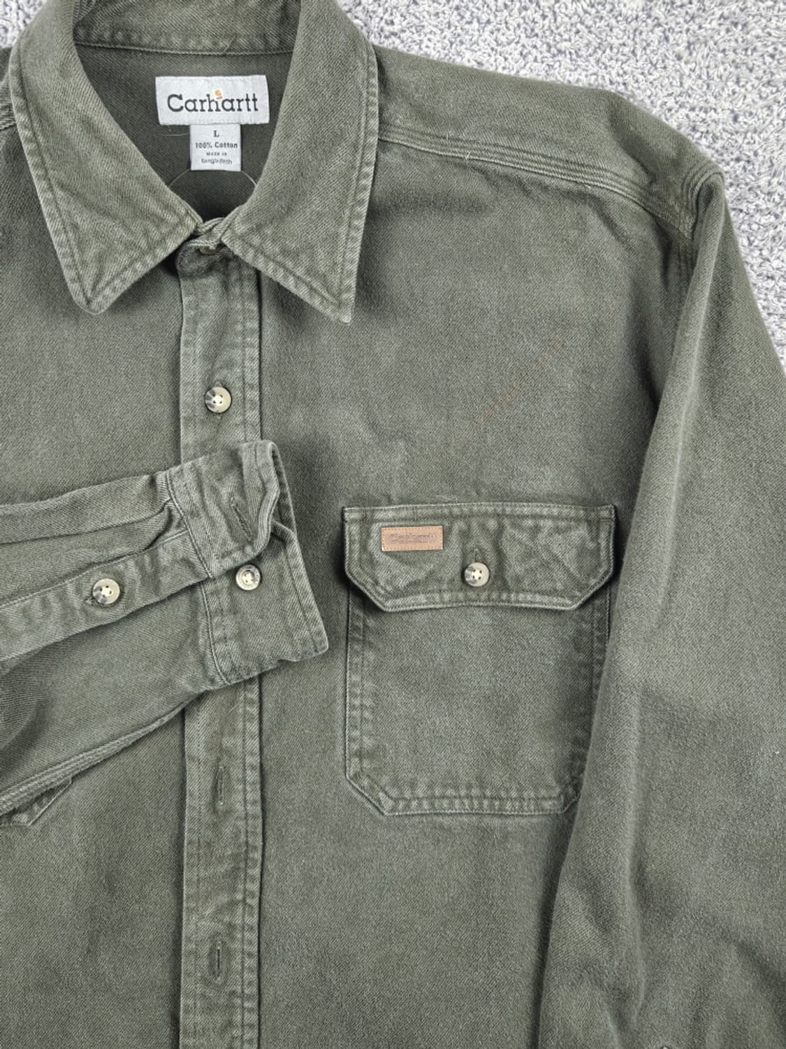 칼하트 오리지널 헤비 코튼 워크 셔츠 ( L ) / 10330 상품이미지7