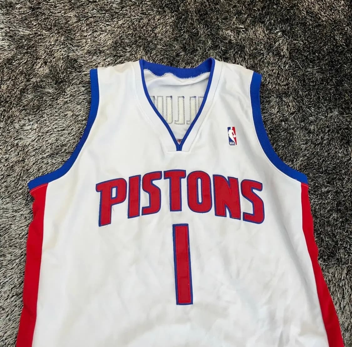 NBA 미첼앤네스 디트로이트 피스톤즈 빌럽스 유니폼 (2XL) 상품이미지2