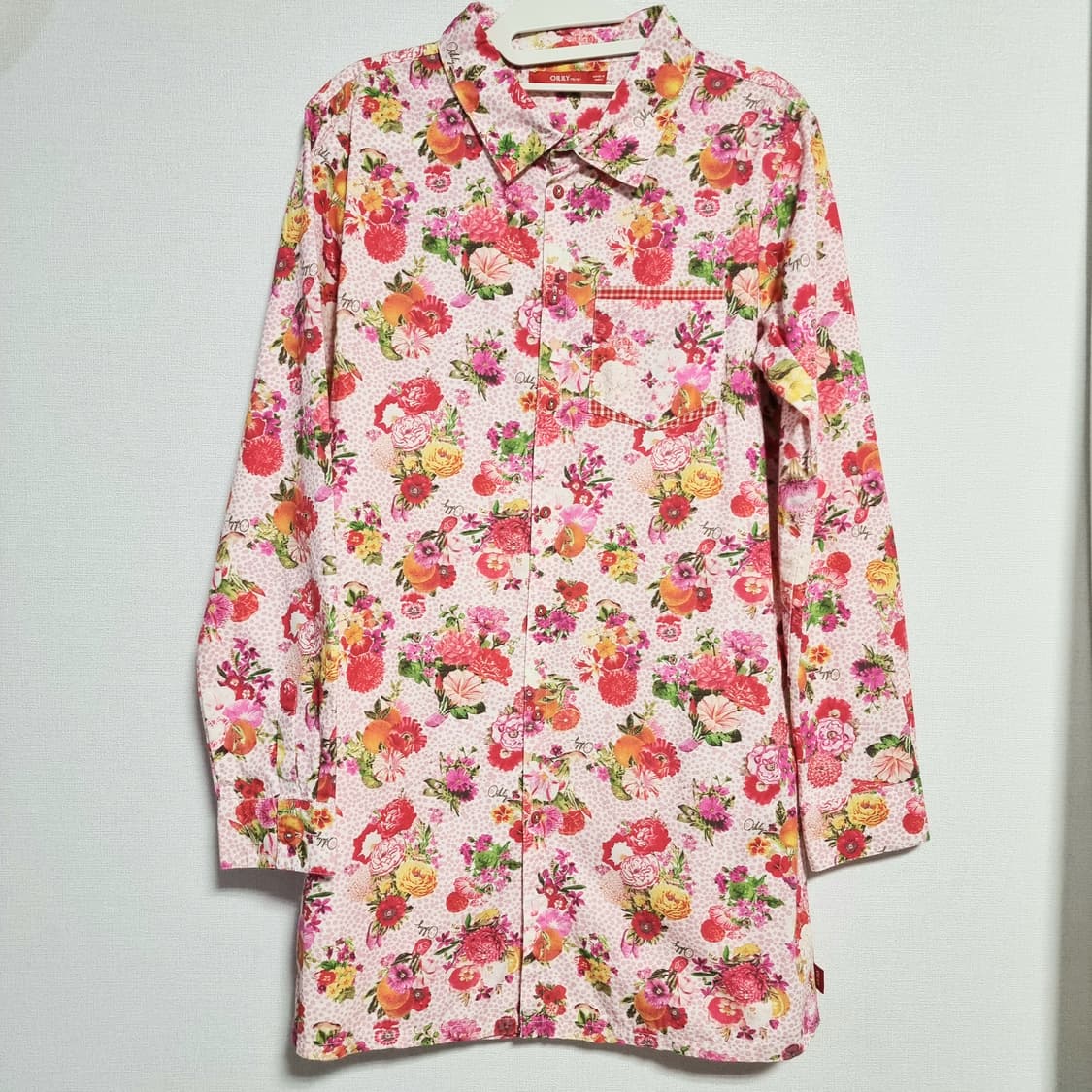 오일릴리 Oilily 코튼 플라워패턴 셔츠원피스 롱셔츠 (55) 상태최상 상품이미지1
