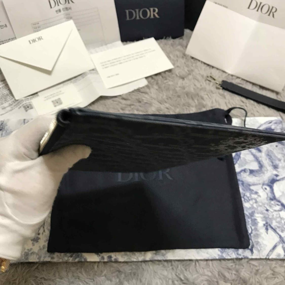 {클로젯}[백화점 풀구성+인보이스]디올 오블리크 A5 데님 클러치백 상품이미지10